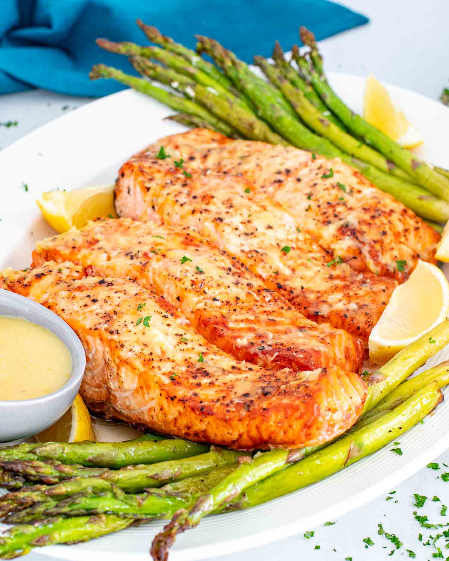 Lemon Herb Salmon with Asparagus