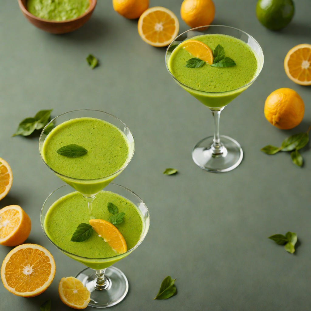 Matcha Liqueur and Citrus Martini