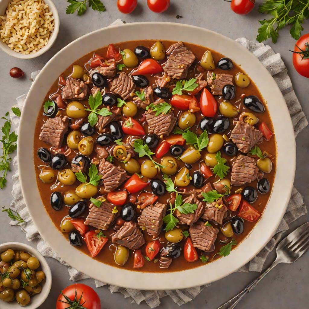 Slow Cooker Greek-Style Beef with Tomatoes and Olives