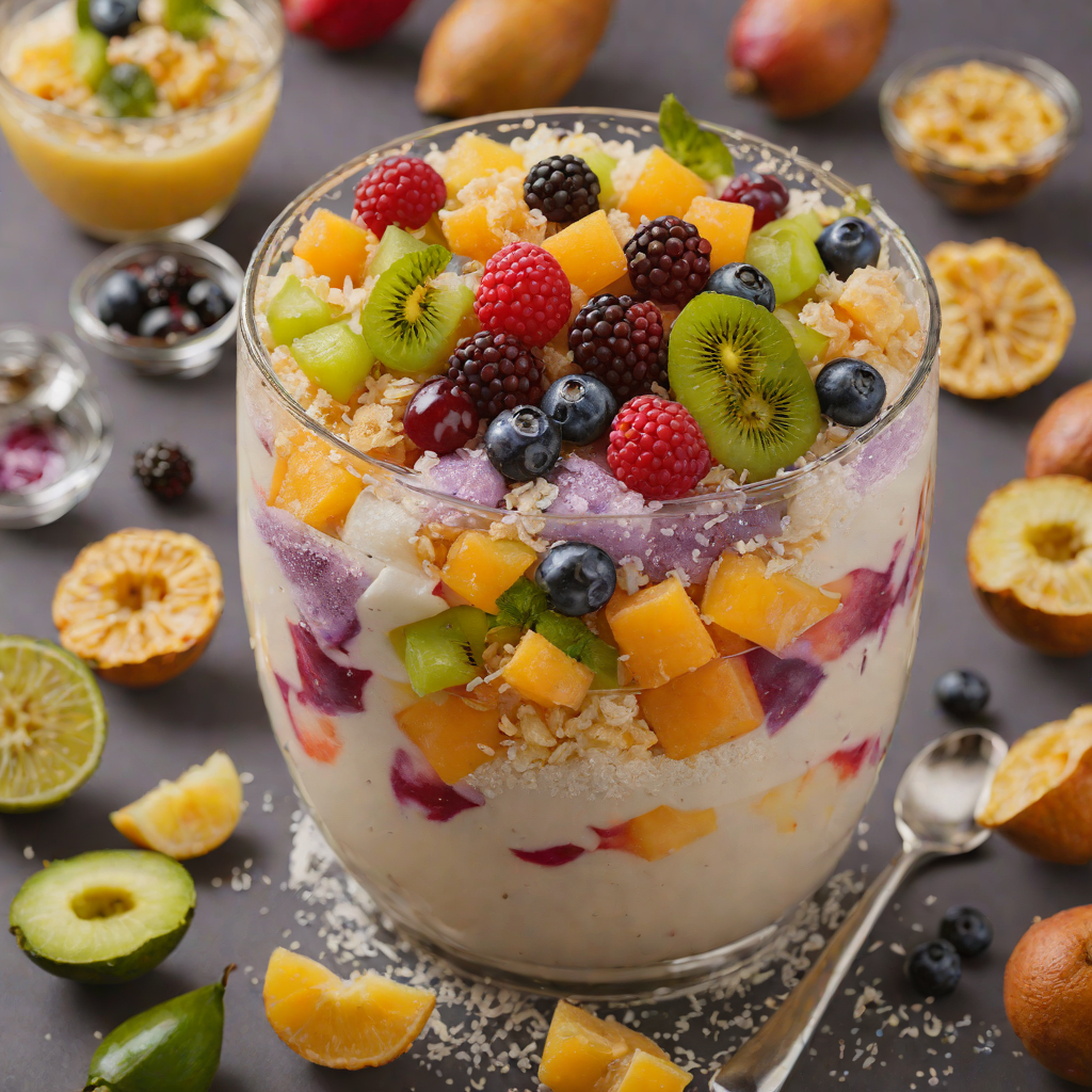 Halo-Halo with Mixed Fruits and Sweetened Beans