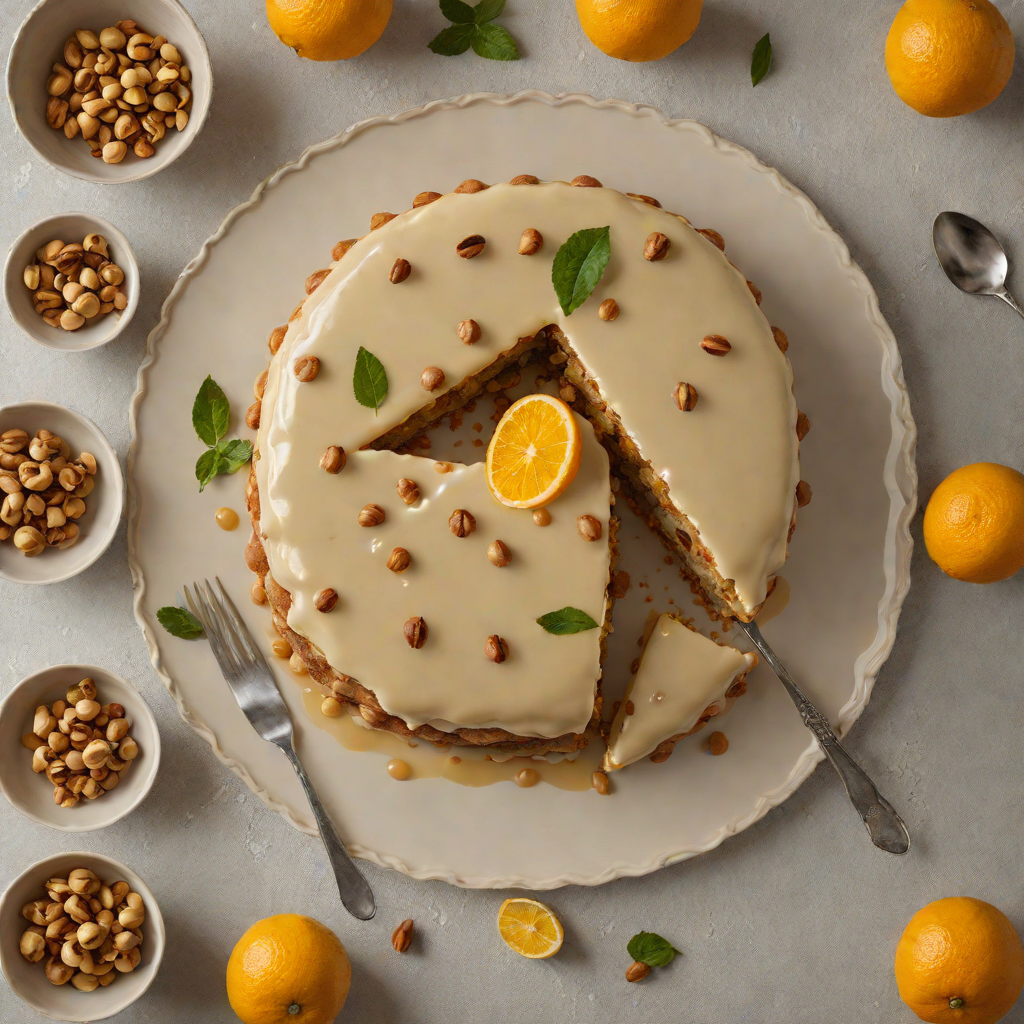 Cardamom-Spiced Simnel Cake with Citrus Glaze