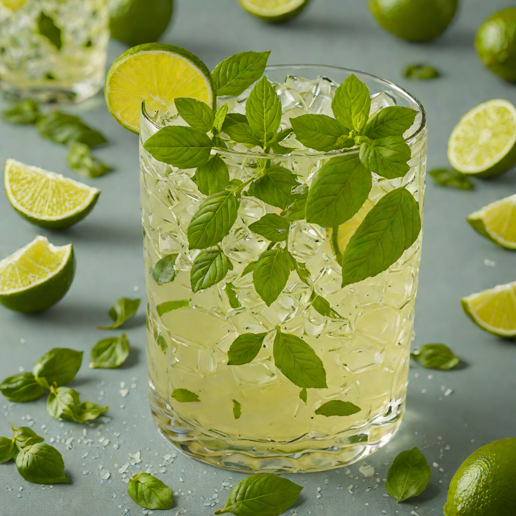 Muddled Basil Tequila Smash with Lime