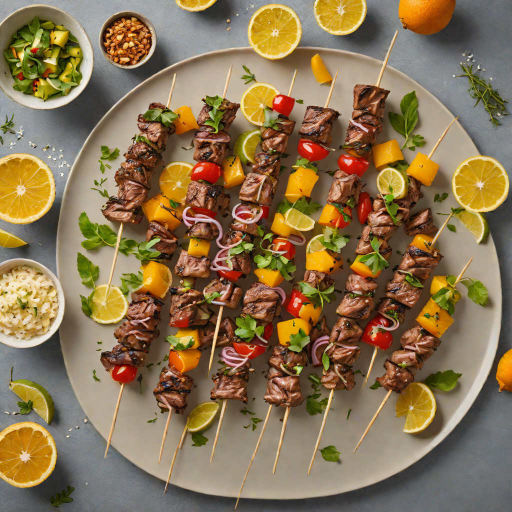 Grilled Citrus-Marinated Lamb Skewers