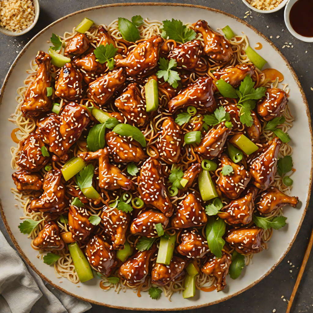 Stir-Fried Chicken with Honey-Sesame Glaze