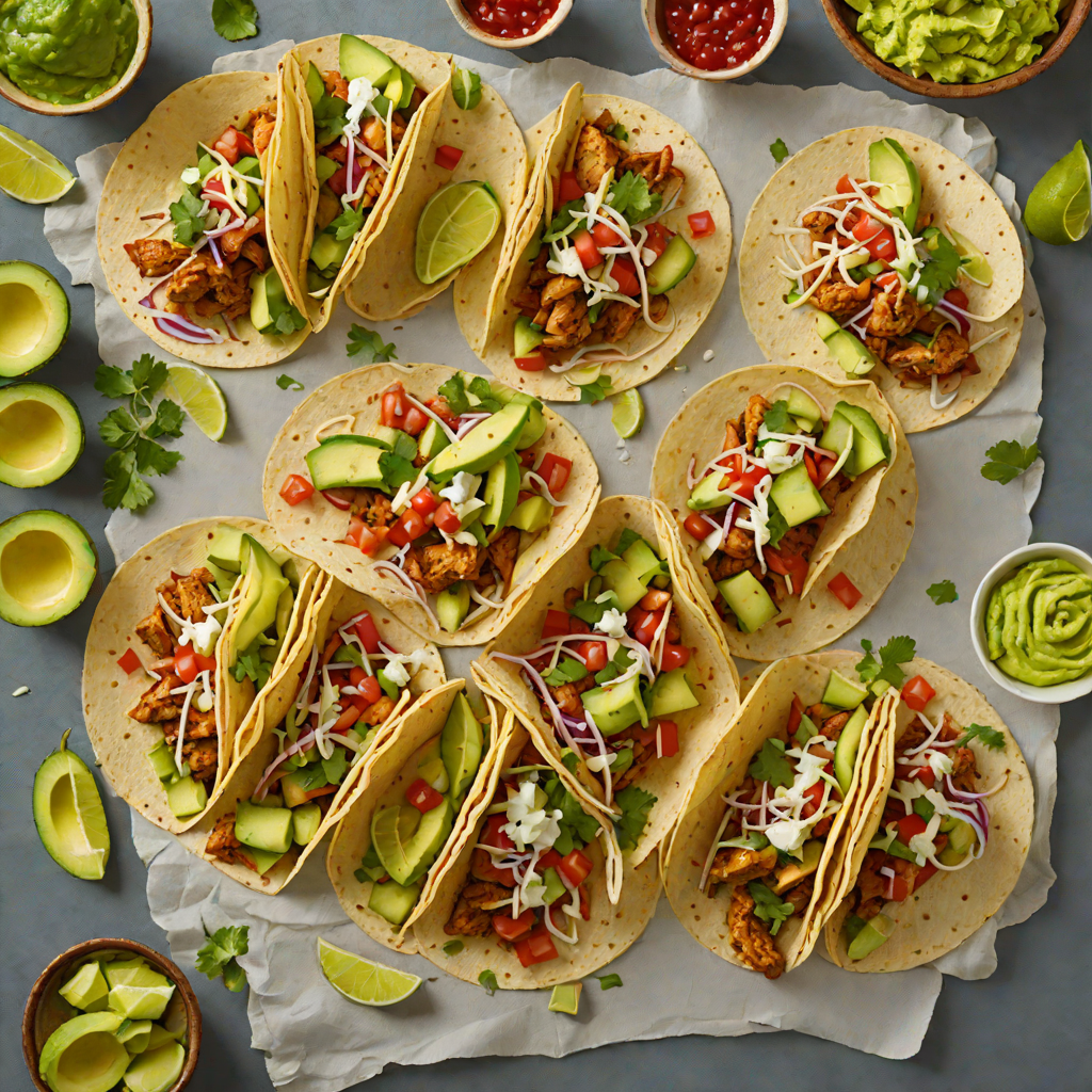 Tex-Mex Chicken Tacos with Spicy Avocado Sauce