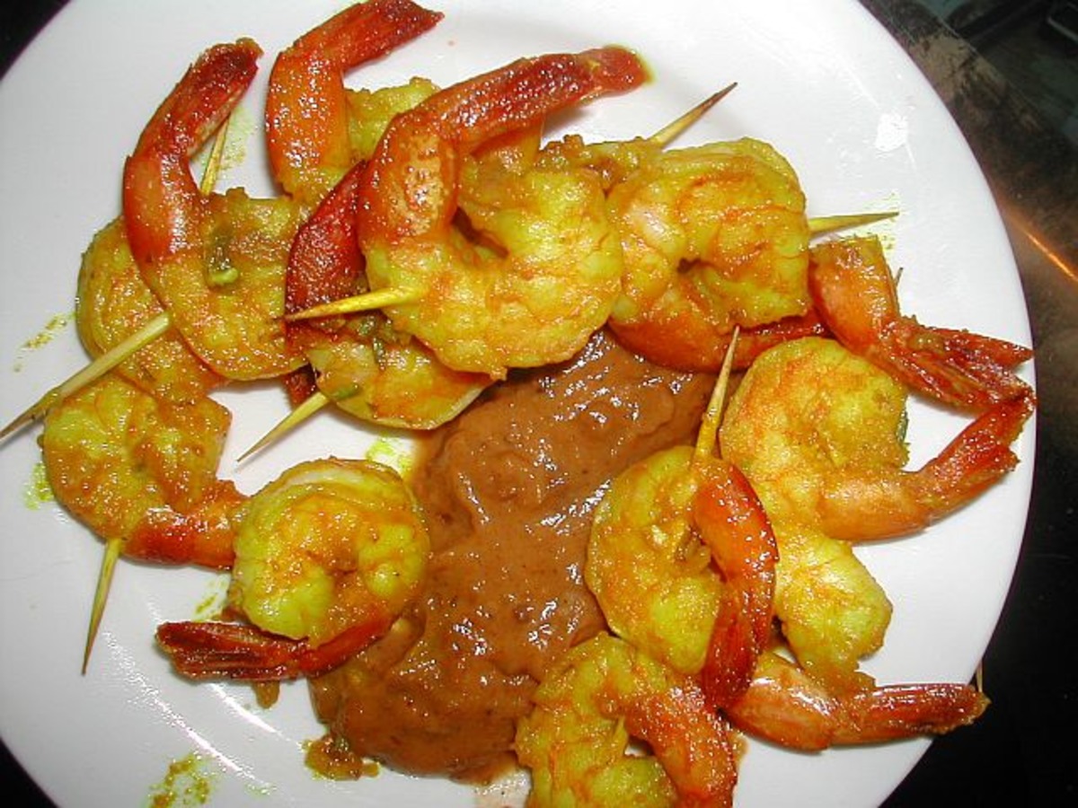 Sazerac-Style Shrimp with Cayenne Butter