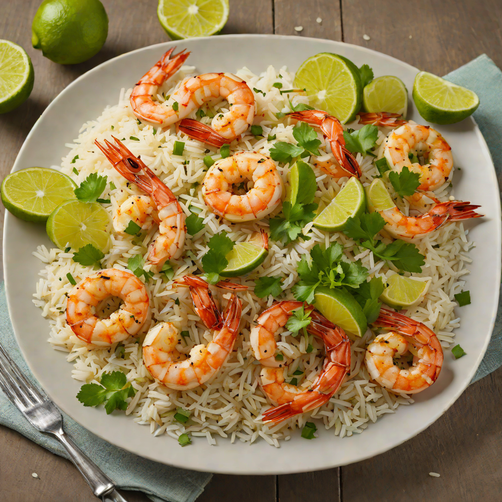 Pan-Seared Gulf Shrimp with Cilantro Lime Rice
