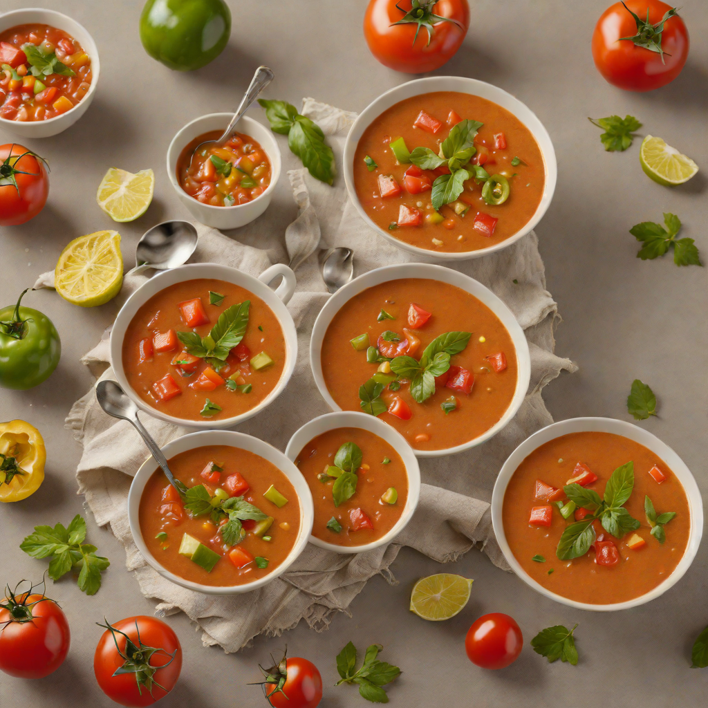 Spanish Tomato and Green Pepper Gazpacho