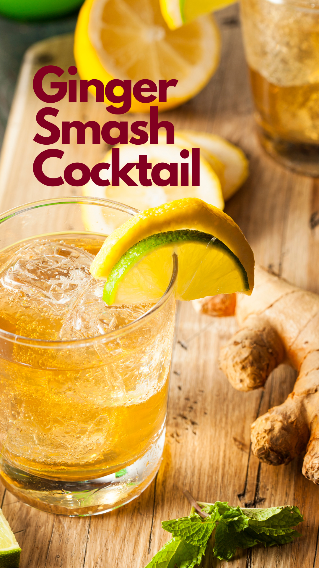Muddled Ginger-Lime Rum Smash