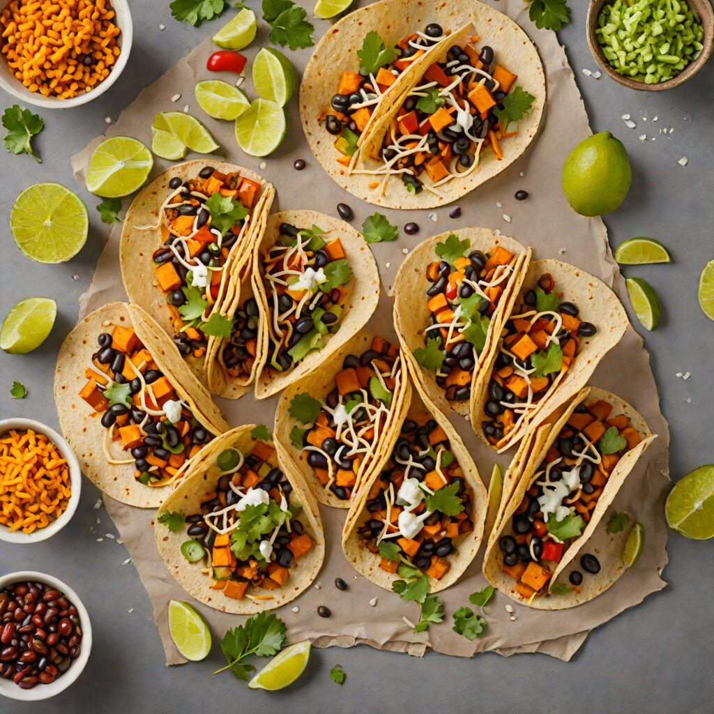 Jazz-Inspired Sweet Potato and Black Bean Tacos