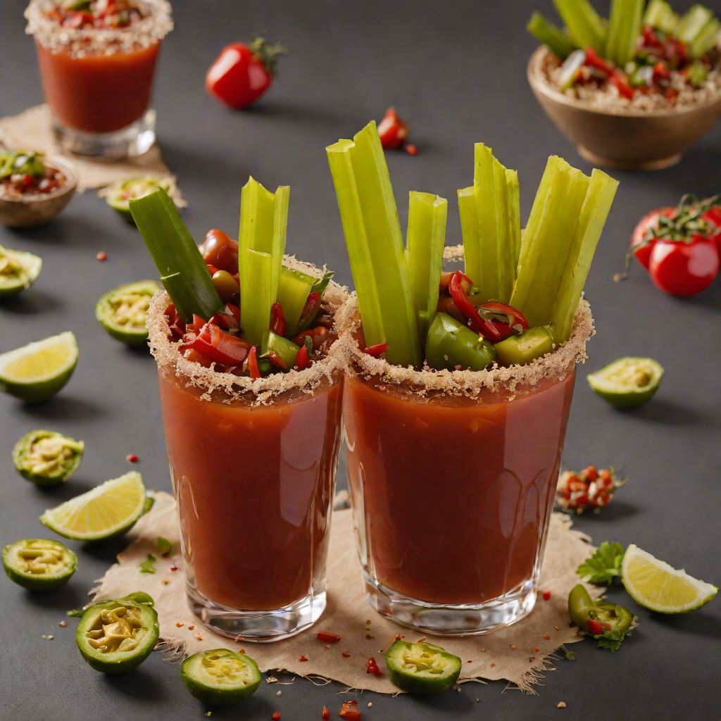 Kansas City-Style Bloody Mary with Spicy Pickle Garnish