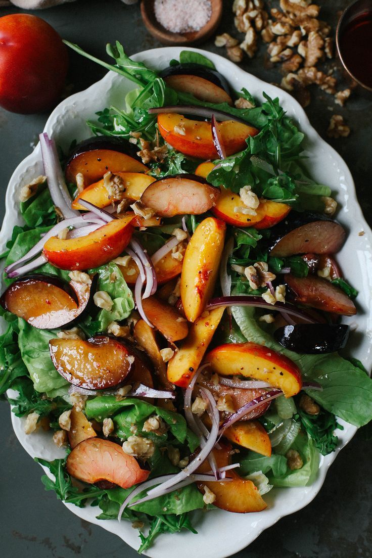 Macadamia and Davidson's Plum Salad with Finger Lime Dressing