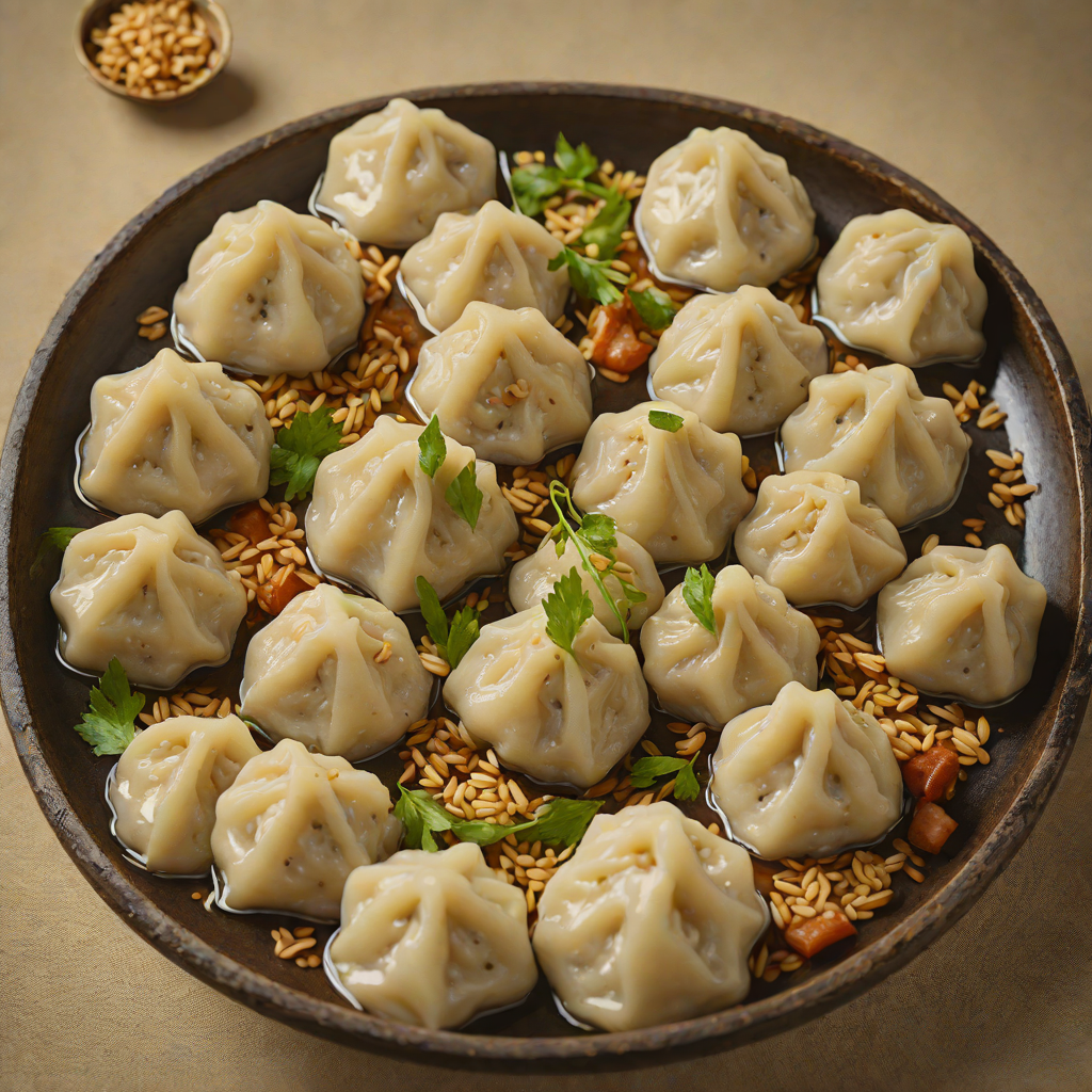 Steamed Yak Cheese and Barley Dumplings