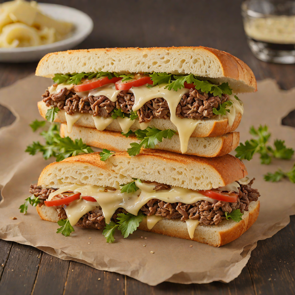 Sautéed Philly-Style Beef and Provolone Sandwich