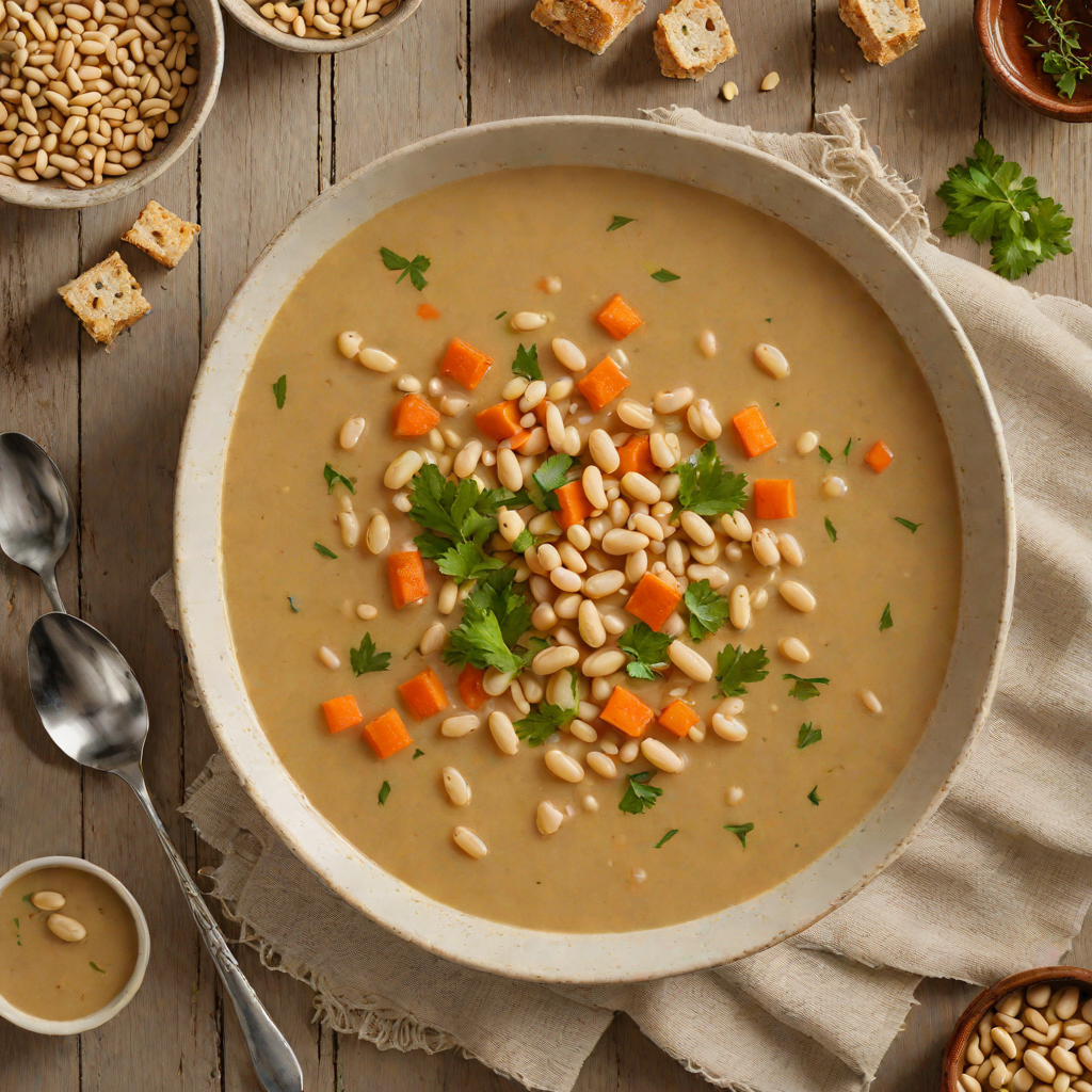 Slow-Simmered Greek Fasolada White Bean Soup with Carrots and Celery