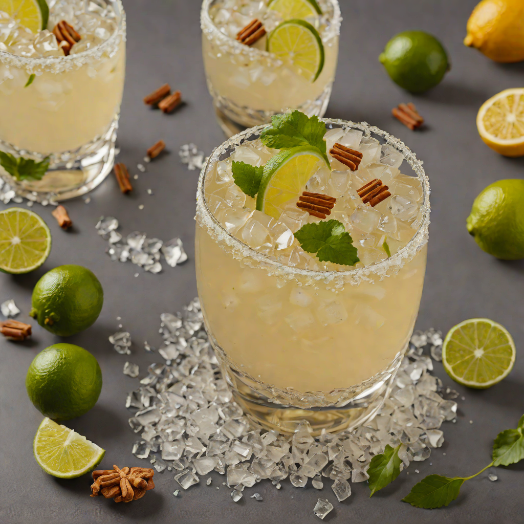 Spiced Ginger Margarita on the Rocks