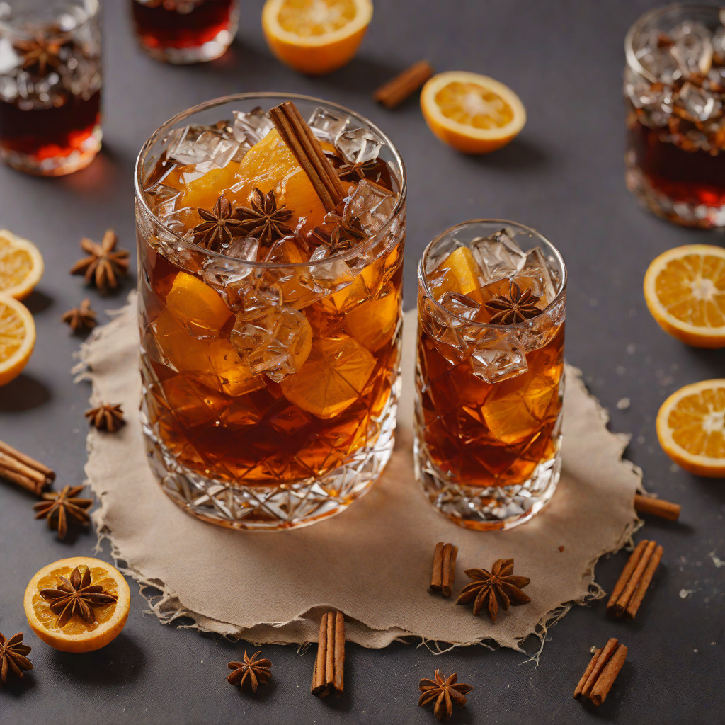 Spiced Dark Rum Maple Old Fashioned