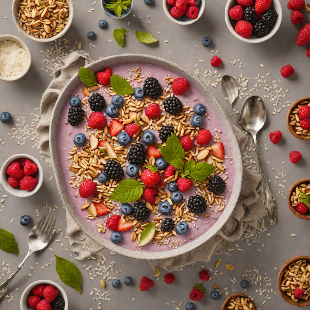 No-Bake Berry and Coconut Chia Pudding