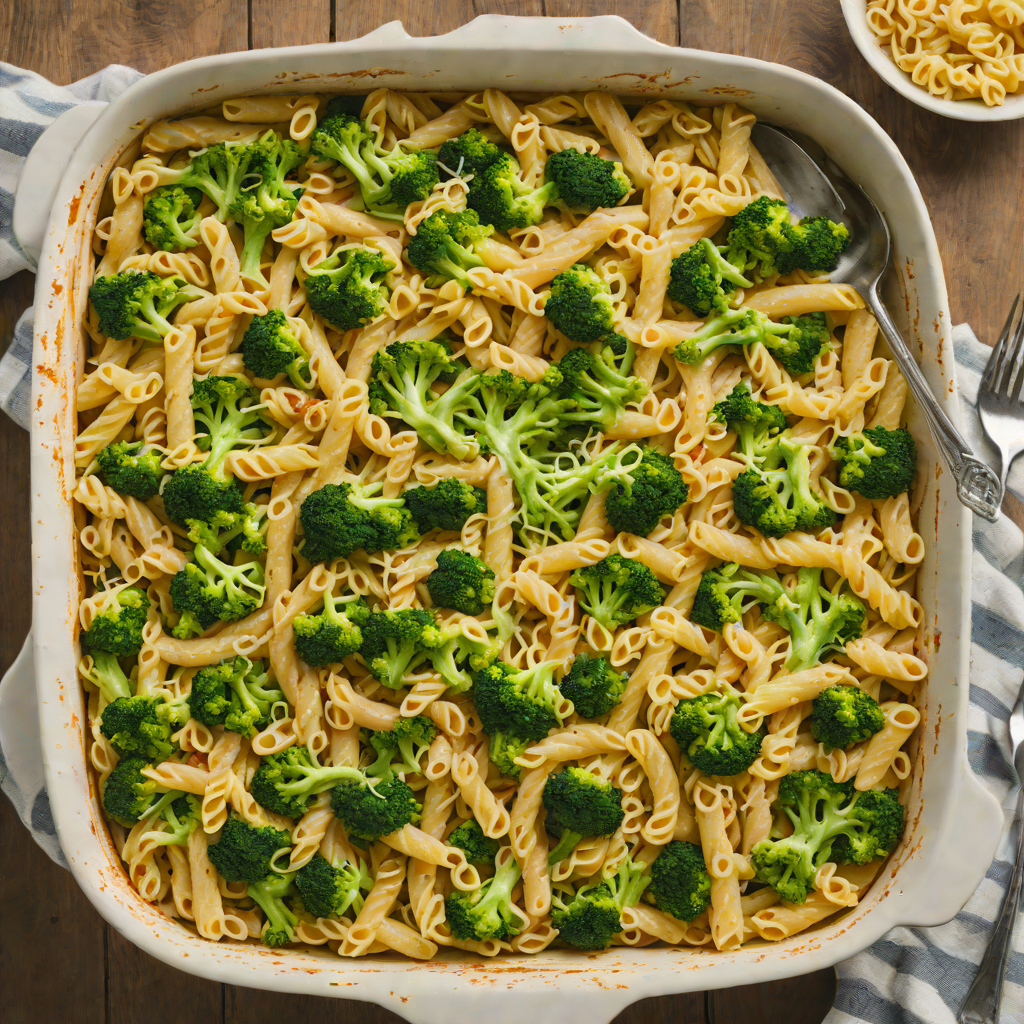 Simple Creamy Broccoli Pasta Bake