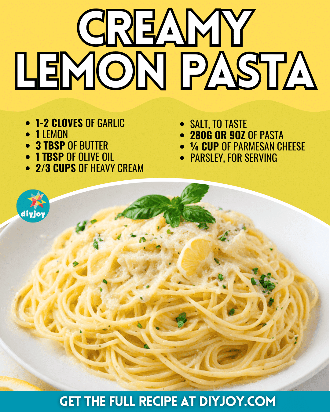 The Best Creamy Lemon Pasta