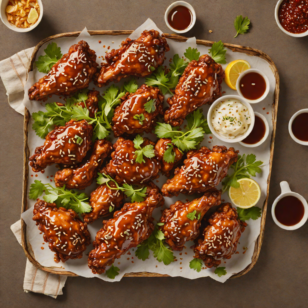 Korean Double-Fried Chicken with Spicy Soy Garlic Glaze