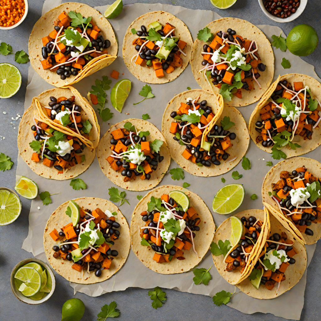 Fort Worth Festival-Inspired Spiced Sweet Potato and Black Bean Tacos