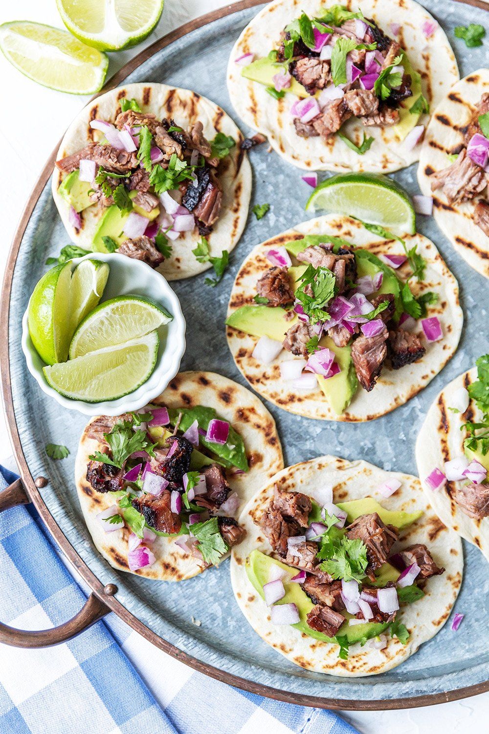 Grilled Texas-Style Smoked Brisket Tacos