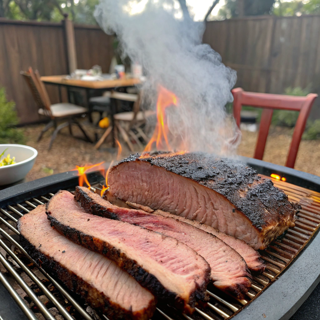 Grilled Texas-Style Brisket with Smoky Chipotle BBQ Sauce