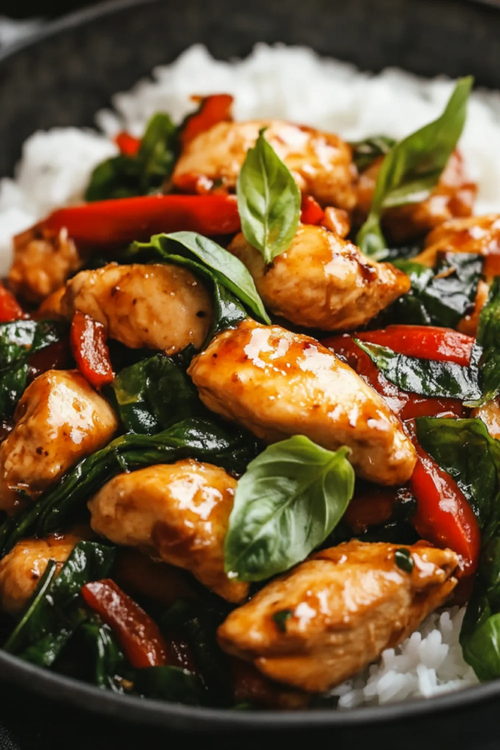 One-Pot Spicy Thai Basil Chicken Stir-Fry