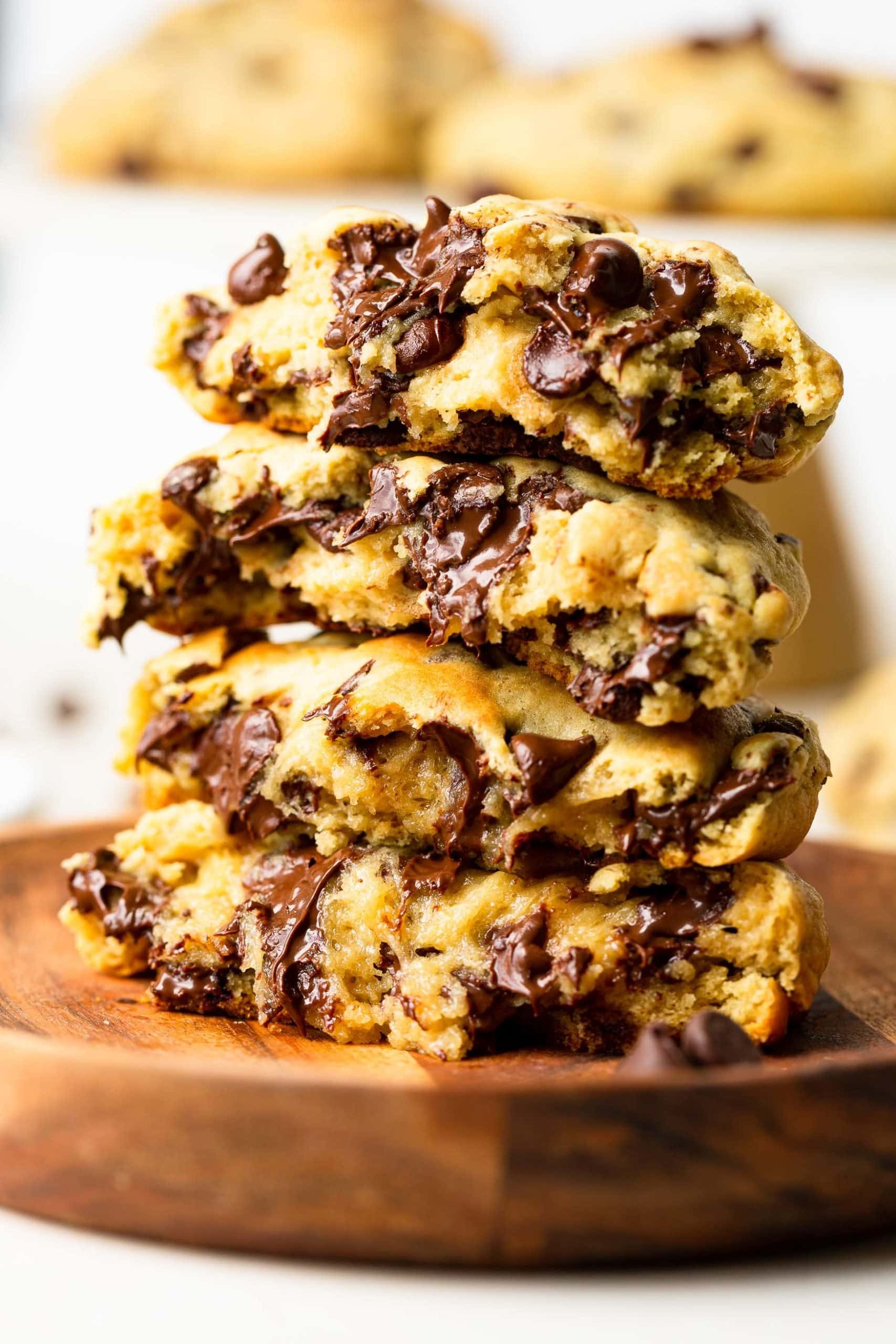 Levain-Inspired Thick Chocolate Chip Cookies