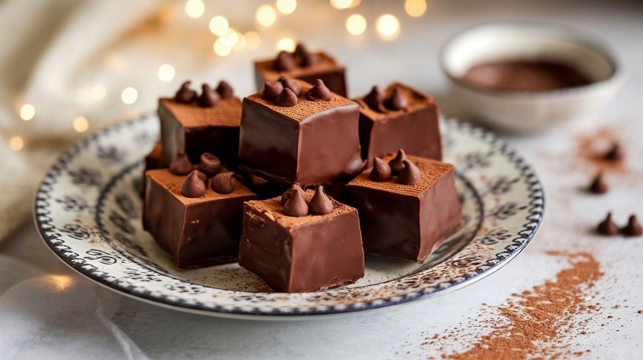 No-Bake Double Chocolate Fudge Cups