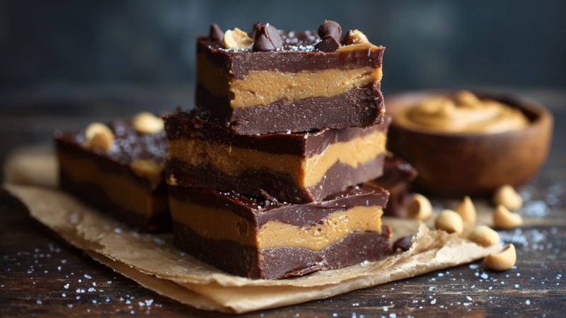 No-Bake Vegan Chocolate Peanut Butter Fudge