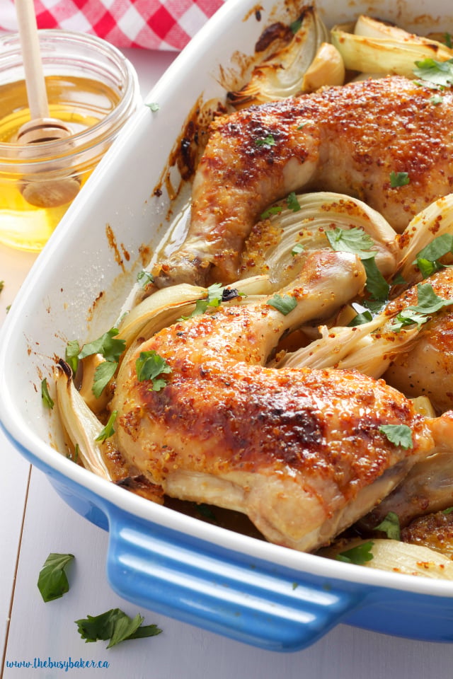 Baked Aussie Chicken with Honey-Mustard Glaze