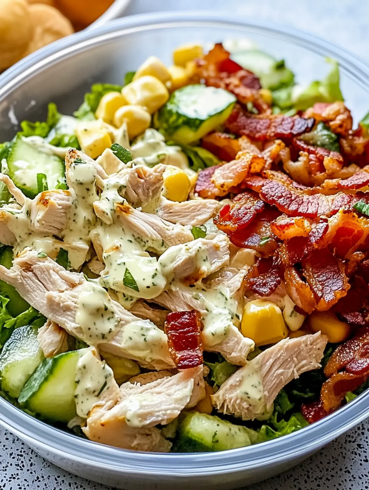 Quick Keto Chicken Bacon Ranch Salad
