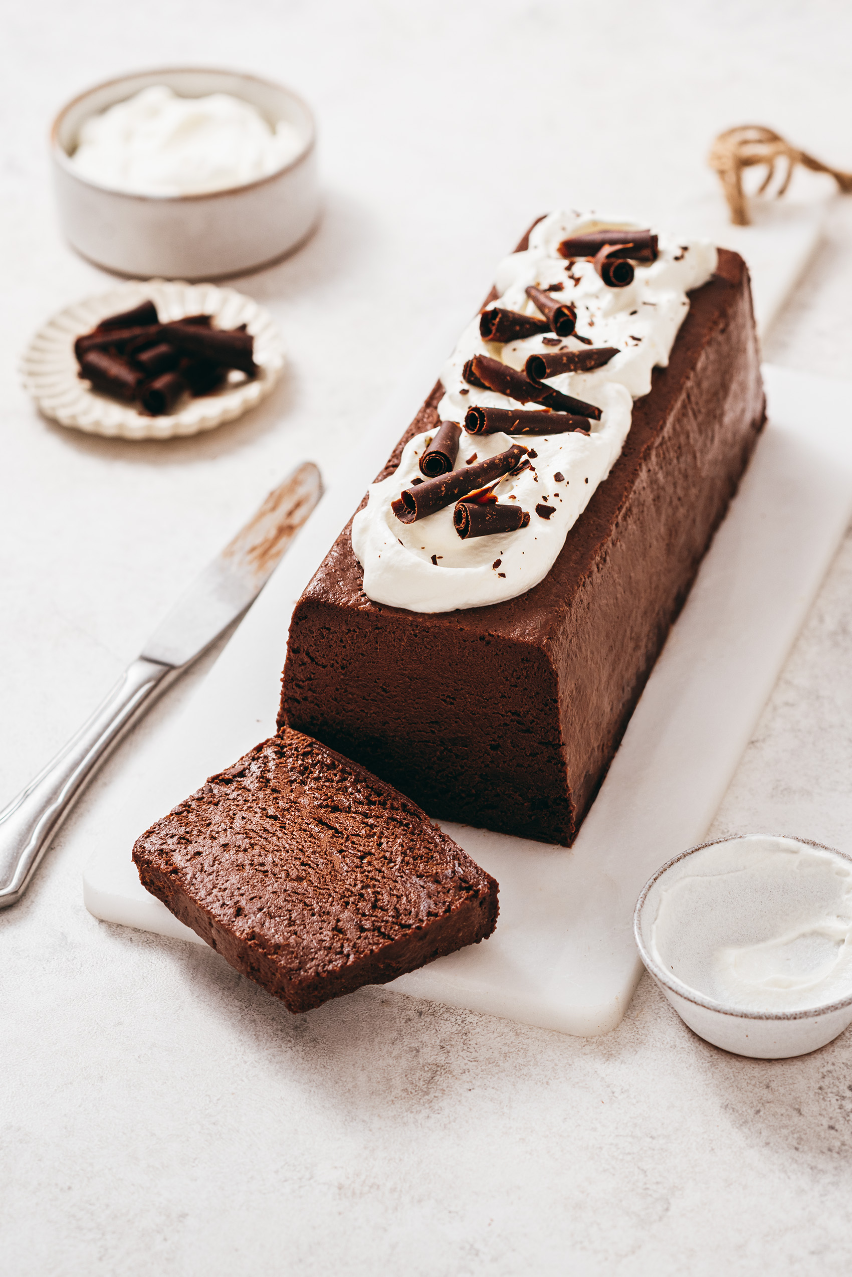 Chocolate Marquise with Espresso Whipped Cream