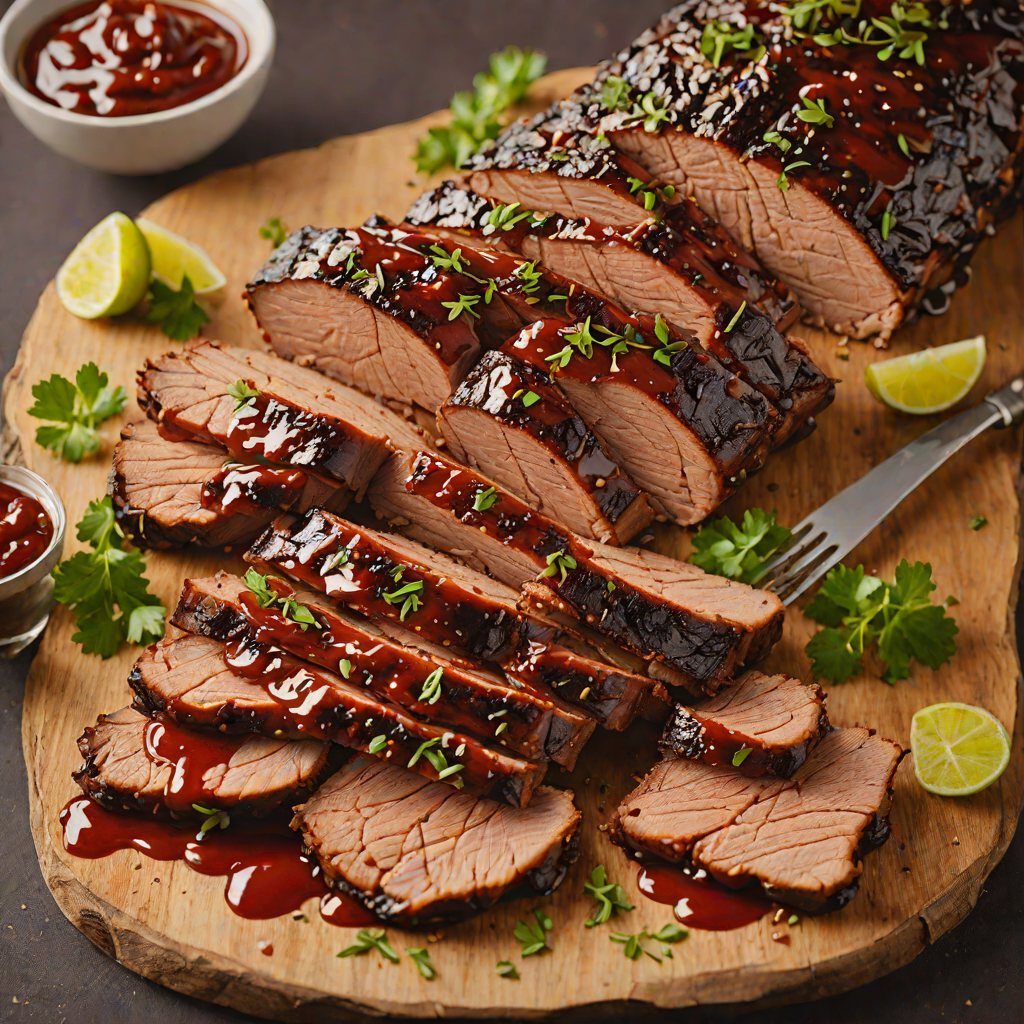 Grilled Barbecue Brisket with Smoky Chipotle Glaze