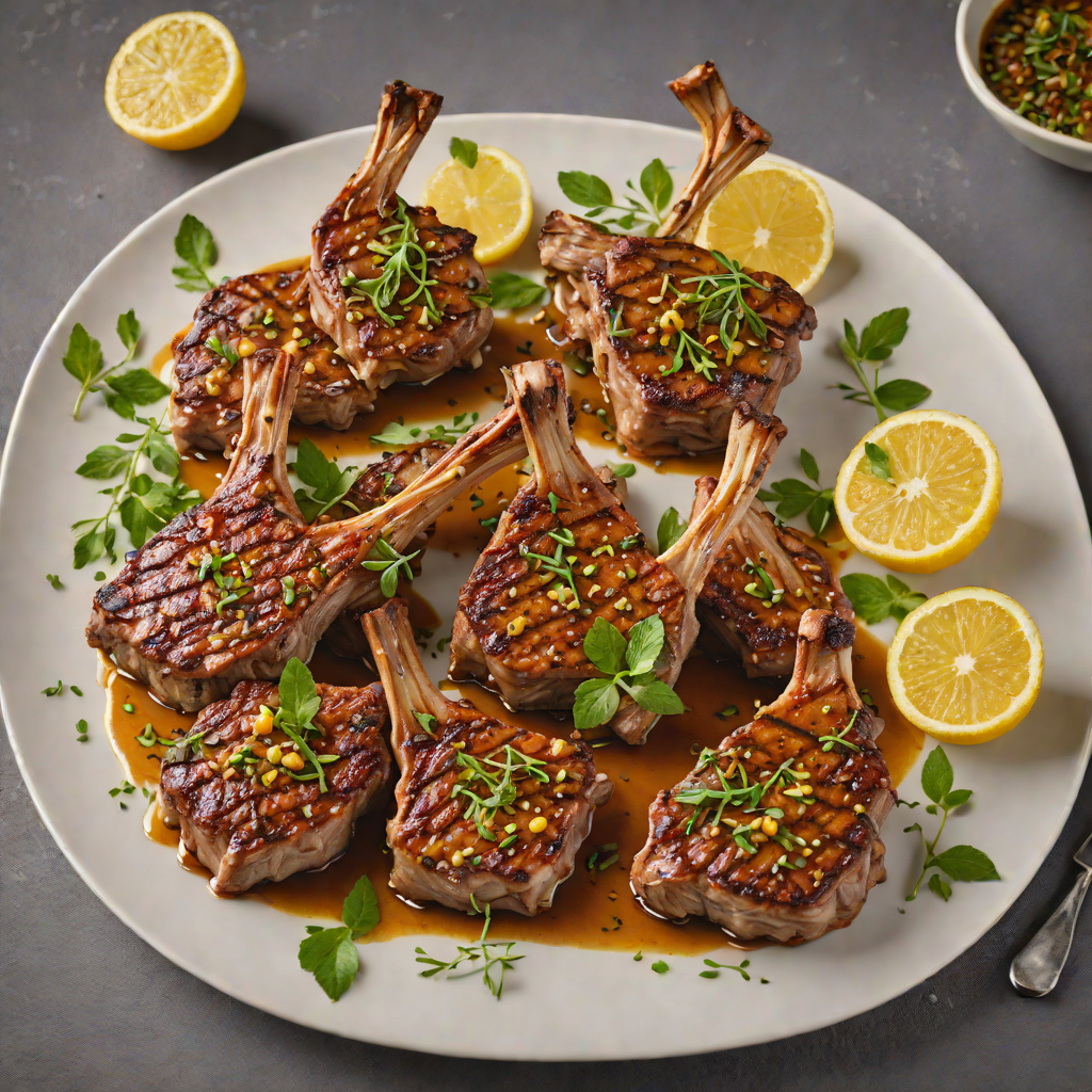 Pan-Seared Greek Lamb Chops with Lemon-Oregano Marinade