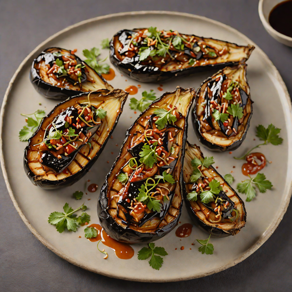 Charcoal-Grilled Miso-Glazed Eggplant