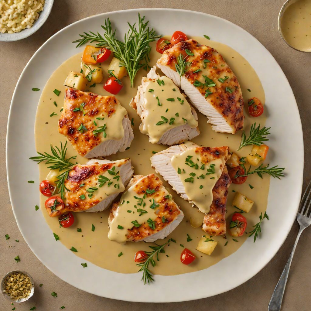 Pan-Seared Regional Chicken with Mustard Tarragon Sauce