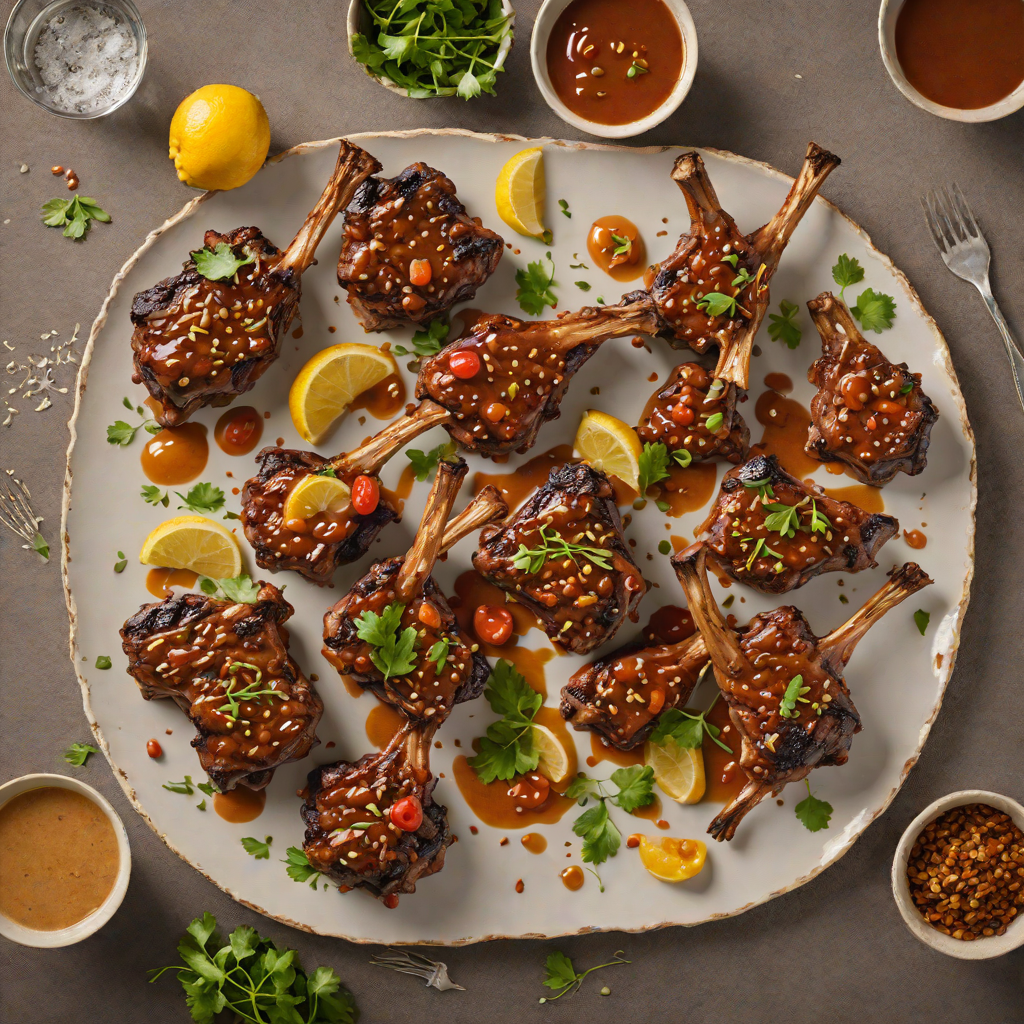 Whiskey-Glazed Indian Lamb Chops