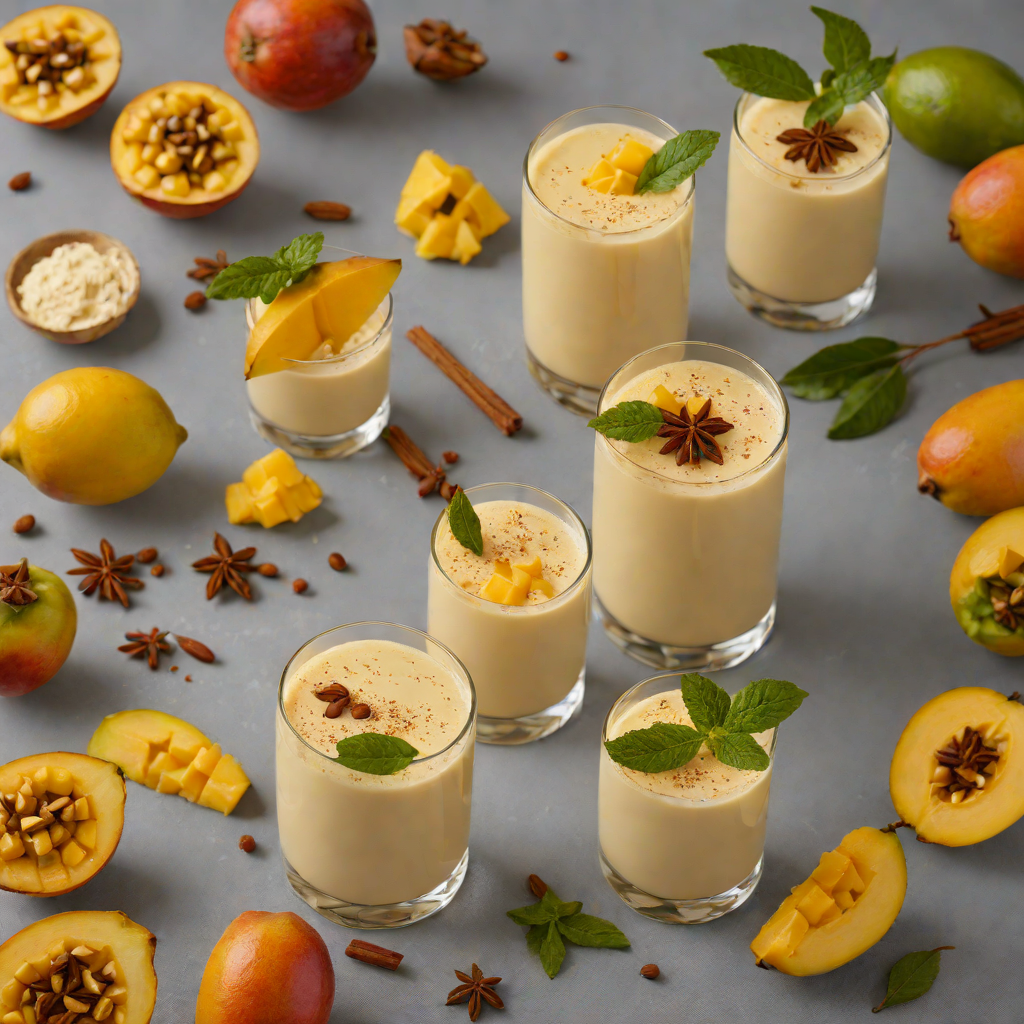 Spiced Rum-Infused Mango Lassi Cocktail