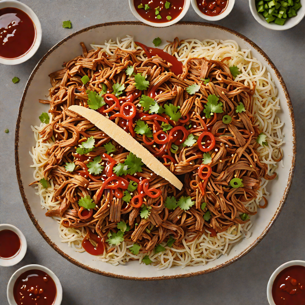 Slow Cooker Korean-Style Pulled Pork with Spicy Gochujang Sauce