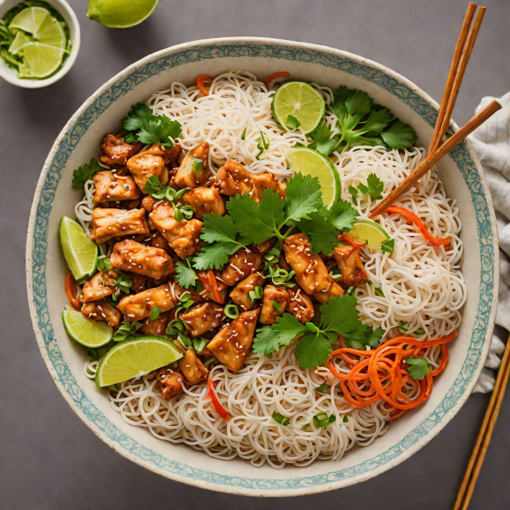 Saigon-Style Lemongrass Chicken Vermicelli Bowl