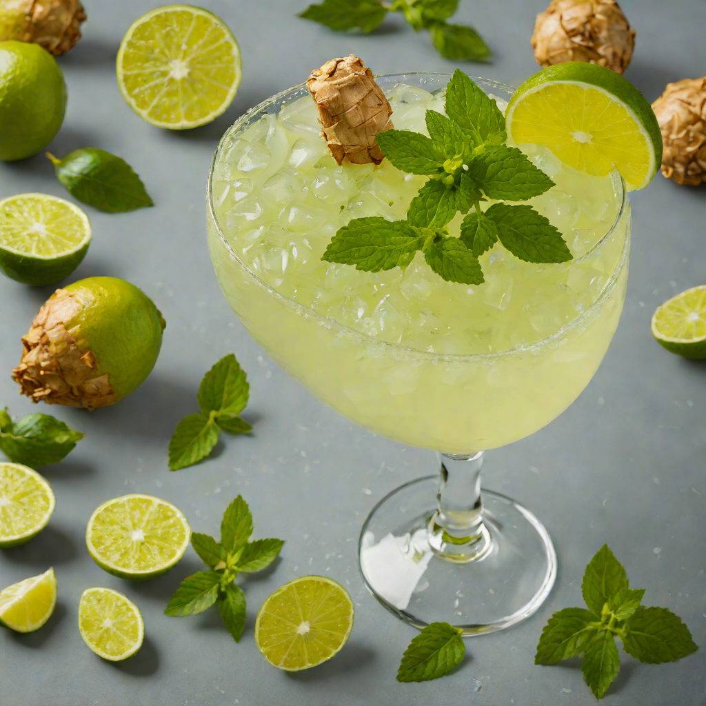 Ginger-Lime Daiquiri with Fresh Mint