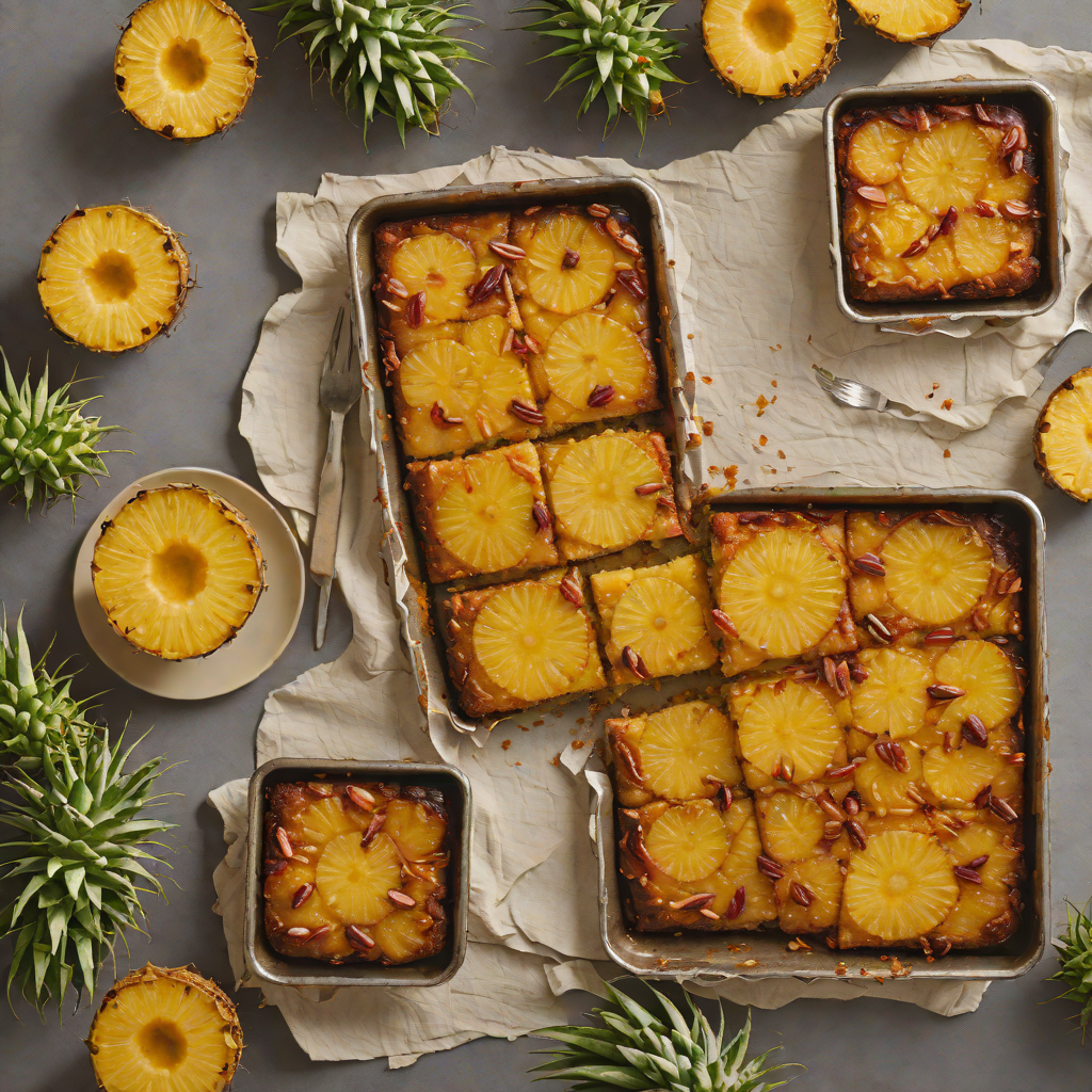 Sheet Pan Coconut Pineapple Upside-Down Cake