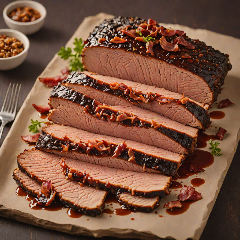 In-House Smoked Prime Beef Brisket with Bacon-Maple Glaze