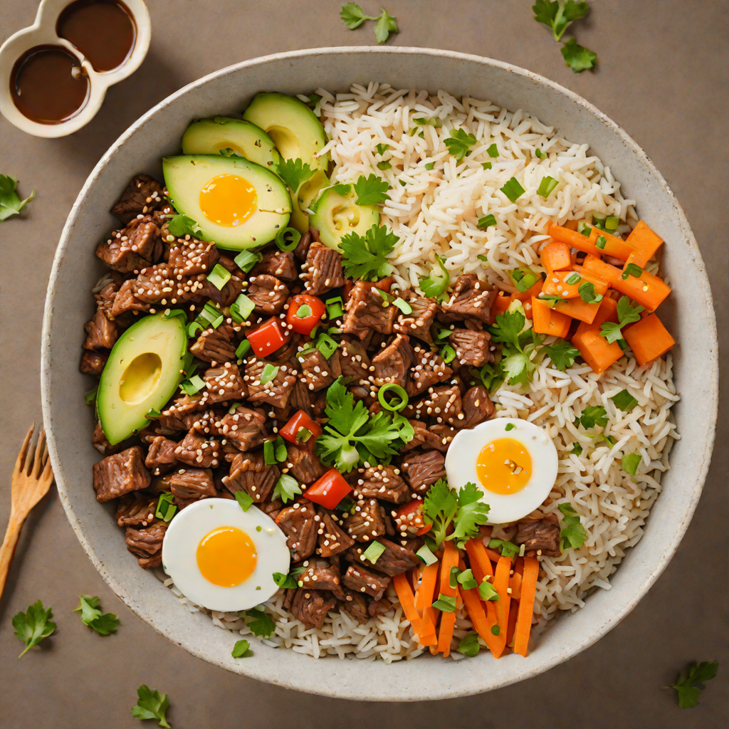 Instant Pot Korean-Inspired Beef and Rice Bowl