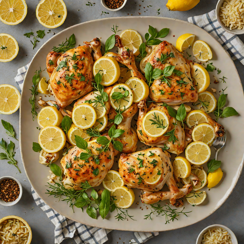 Baked Greek-Style Lemon Chicken with Garlic and Herbs