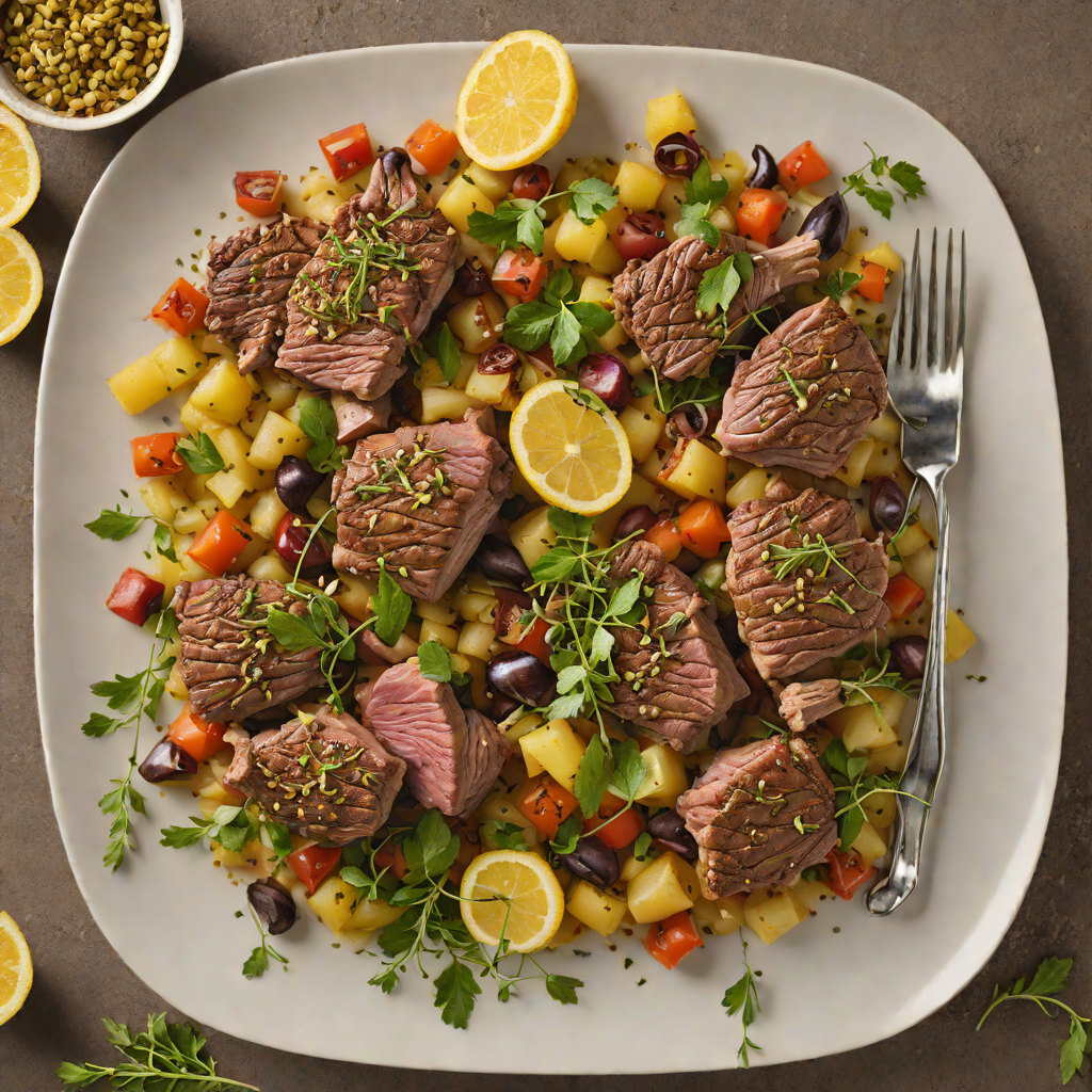 Sautéed Greek-Style Lamb with Lemon and Oregano