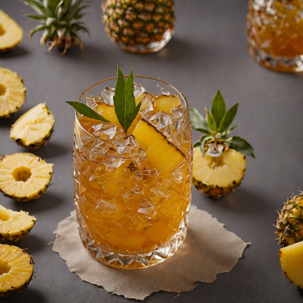 Charred Pineapple Rum Old Fashioned